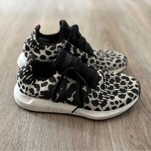 adidas Black and White Patterned Sneakers